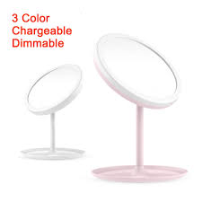 Changeable Led Vanity Mirror Light 3 Color Adjustable Makeup Lights Table Desktop Lighting Lamp Dimming With Storage Base Aliexpress
