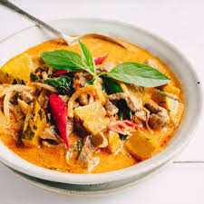 Thai Beef Pumpkin Red Curry Thai Beef Shellfish Recipes Recipes