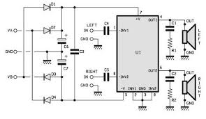 15 Watt Stereo Amp Schematic Power Amplifiers Amplifier Audio Amplifier