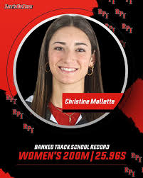 TWO 2️⃣ ✌🏻 SCHOOL RECORDS broken today at the BU Valentine Invitational!  🔴 Jules Bleskoski broke the school record with her outstanding performance  in the 5k of 16:21.84! 🔴 Christine Mallette broke