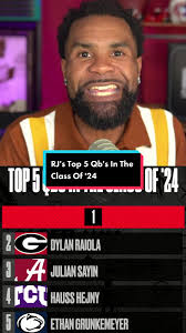 Did @RJ Young get his top 5 right? #cfb #top5 #collegefootball