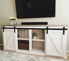 Sliding Door Console Do It Yourself Home Projects From Ana White Diy Barn Door Console Home Projects Easy Home Decor