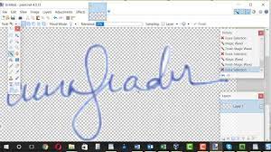 Create Signature Image With Transparent Background Youtube