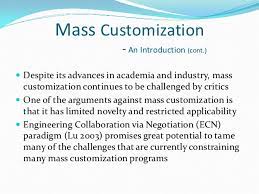 Mass Customization