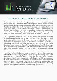 Follow This Link For Project Management Sop Sample Http Www Statementofpurposemba Net Professional Mba Statem Purpose Statement Management Project Management