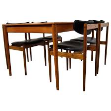 Chairs with new foam and vinyl upholstery, new rubber feet, chrome in good condition. 1960s Dining Room Set By Thereca Vinterior