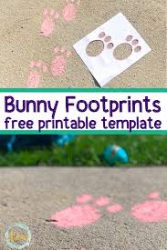 Free bunny feet template clipart easter templates bunny ears template bunny paws. Easter Bunny Footprint Printable For Indoor Or Outdoor Use Views From A Step Stool