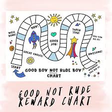 printable reward chart be good not rude rewardchart