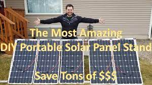 Check out my latest diy project! Adjustable Portable Diy Solar Panel Stand Affordable Mounting Frames