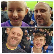 My good luck charm, he hasn't seen us loose since I first took him to the  matches a year ago. 💙