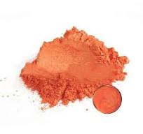 Kaki Yellow-Red saffron Fire Orange Pearl mica pigment powder