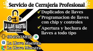 Cerrajería La Llave Maestra