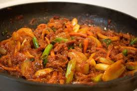 Jeyuk Bokkeum Scharf Angebratenes Schweinefleisch Rezept Japanische Koreanische Rezepte Rezept Schweinefleisch Rezepte Rezepte Koreanische Rezepte