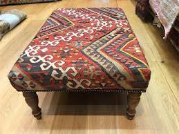 Fabric is handwoven by artisans. Handmade Turkish Kilim Ottoman Coffee Table Itshandicraft Com 4404