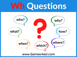 Show students the charts below which illustrate statement form and question form with the verb to be. put students in different pairs. Wh Questions List Of Wh Questions With Examples