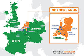 Map of netherlands, satellite view. Where Is Rotterdam In Which Country On Map Of Europe