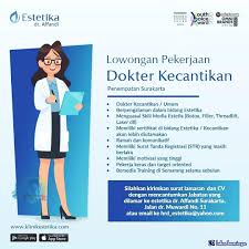 Segera lamar lowongan kerja klinik kecantikan dari 7 daftar loker di jakarta di bawah ini. Lowongan Kerja S1 Posisi Dokter Kecantikan Agustus 2021