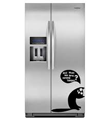 16 X 12 Vinyl Fridge Decal Cute Hungry Cat Kitty With Quote Asking To Eat Art Decor Sticker Refrigerator Diy Mu Diy Mural Wall Stickers Murals Decor