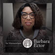 Today we join our civic education community in mourning the loss of mentor  teacher and longserving civic educator Barbara Ector. She had a 36-year  career in education with the Cleveland City Schools