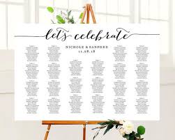 Lets Celebrate Wedding Seating Chart Template Instantly