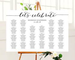 lets celebrate wedding seating chart template instantly