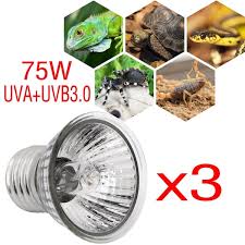 3pcs 75w Uvb Uva3 0 Reptile Lamp Bulb Turtle Basking Uv Light Bulbs Heating Lamp Reptile Sun Light Bulb Wish