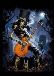Slash Skull Heavy Metal Art Rock Posters Rock And Roll