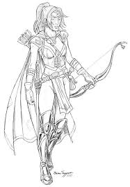 Wood elf fantasy elf coloring pages. Wood Elf Fantasy Elf Coloring Pages Jesyscioblin