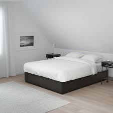 Nordli Bed Frame With Storage Anthracite Queen Ikea In 2020 Bed Frame With Storage Bed Frame Bed