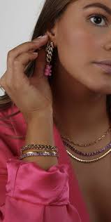 Buy Crystal Haze Gold Plain Jane Necklace in 18kt