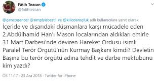 Atatürk düşmanı, gerici 'gazeteci' fatih tezcan, mustafa kemal atatürk'le ilgili yine tepki çeken bir daha önce de atatürk'e hakaret ettiği paylaşımları büyük tepki çeken tezcan, bu sefer de iktidara. Fatih Tezcan Ataturk E Terorist Dedi Sol Haber