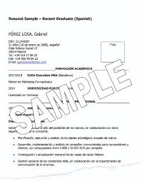 Resume templates find the perfect resume template. Resume Cv Samples Spain Goinglobal