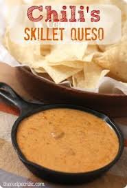 Chili S Copycat Skillet Queso Velveeta Cheese Milk Paprika Cayenne Pepper Hormel Chili No Beans Chili Powder Lime Juic Recipes Food Mexican Food Recipes