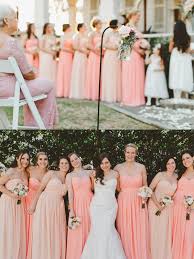 Full Length Chiffon Bridesmaid Dress Tbqp237a Bridesmaid Peach Bridesmaid Dresses Bridesmaid Dresses