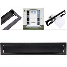 Cover letter tips & tricks. Door Mail Letter Box Cover For Doors And Fences In White Steel In Black Color Cablematic
