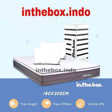 Kasur busa harga murah 500 ribuan memang bisa menjadi alternatif. Jual Kasur Spring Bed Inthebox X Ukuran 160 200x200 Kasur Busa Spingbed Murah Bagus Matrass Tempat Tidur Terbaru Juni 2021 Blibli