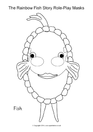 Print out your copy of the printable mask template. Rainbow Fish Teaching Resources Story Sack Printables Sparklebox