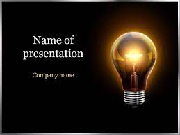 Electric Light Powerpoint Template Powerpoint Powerpoint Presentation Templates Background Powerpoint