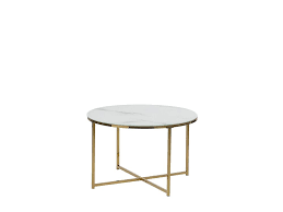 150 € vb 56727 mayen. Couchtisch Weiss Gold Marmor Optik Rund O70 Cm Quincy Beliani De