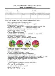 Soal january 18 2021 1528. Soal Tematik Integratif Sd Kelas 4 Kurikulum 2013 Tema 6 Indahnya Negeriku