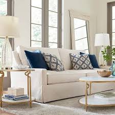 Bassett S Designer Comfort Exeter Sofa Features A High Back Graceful Thin Sloping Track Arms Boxed Seat Cush Living Room Sofa Furniture Living Room Furniture