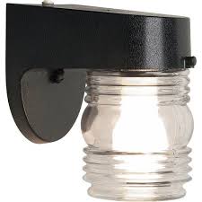 Brink S Jelly Jar Dusk To Dawn Outdoor Light Matte Black Finish Walmart Com Walmart Com