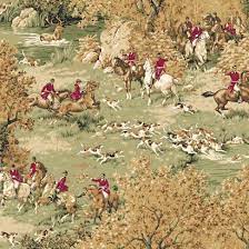 Hunt Club Wallpaper From The Ronald Reddings Houndstooth Collection Pattern Ms8248 Pattern Name Foxhal Hunting Wallpaper Green Wallpaper Mural Wallpaper
