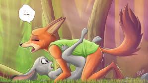 Rule 34 Dev - anal anal_sex anthro blush canine clothing cum cum_inside  disney duo forest fox furry highres judy_hopps katkhol lagomorph male  mammal nick_wilde open_mouth outdoors penetration penis rabbit rule_63 sex  text