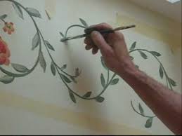 Handpainted Border Design Youtube Vintage border set for design. handpainted border design
