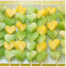 Yellow Green Plaid Bridal Shower Pizzazzerie Fruit Kabobs Kids Bridal Shower Cookies Food