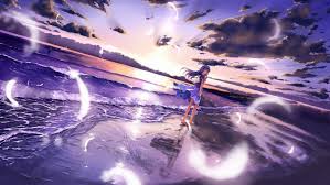 Check spelling or type a new query. Anime Wallpaper 1920x1080 Sky Purple Light Water Cg Artwork 101542 Wallpaperuse