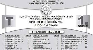 Dönem aöl tüm dersler açıköğretim lisesi çıkmış soruları ve cevapları bulunuyor, hemen açık lise test çöz. 6 7 Nisan 2019 Tarihlerinde Yapilan Acik Lise 2 Donem Sinavlarinin Soru Kitapciklari Ve Cevap Anahtarlari Acik Tercih
