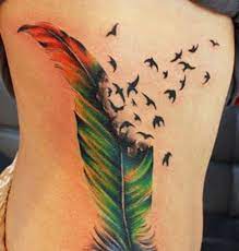 Cara mudah membuat tatto temporer sendiri tato keren dari pulpen. Gambar Tato Pulpen Simple Feather Tattoo Design Feather Tattoo Colour Feather Tattoos