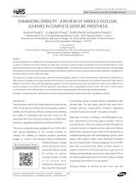 What does occlusal scheme mean? Http Nitte Edu In Journal June2013 Nsarovo Pdf
